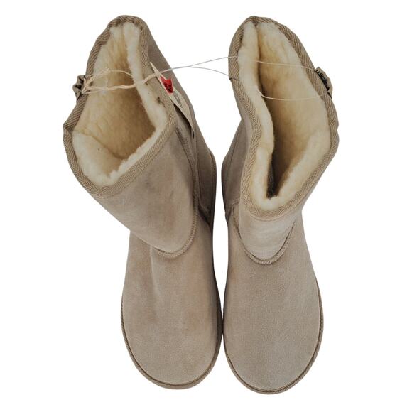 Realm Size M9/W10 Suede Australian Merino Wool Short Boots Unisex New - Picture 4 of 10